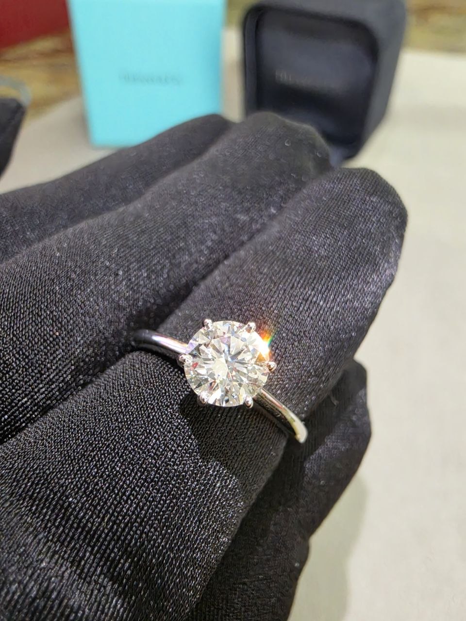 Кольцо с бриллиантом 1,01ct