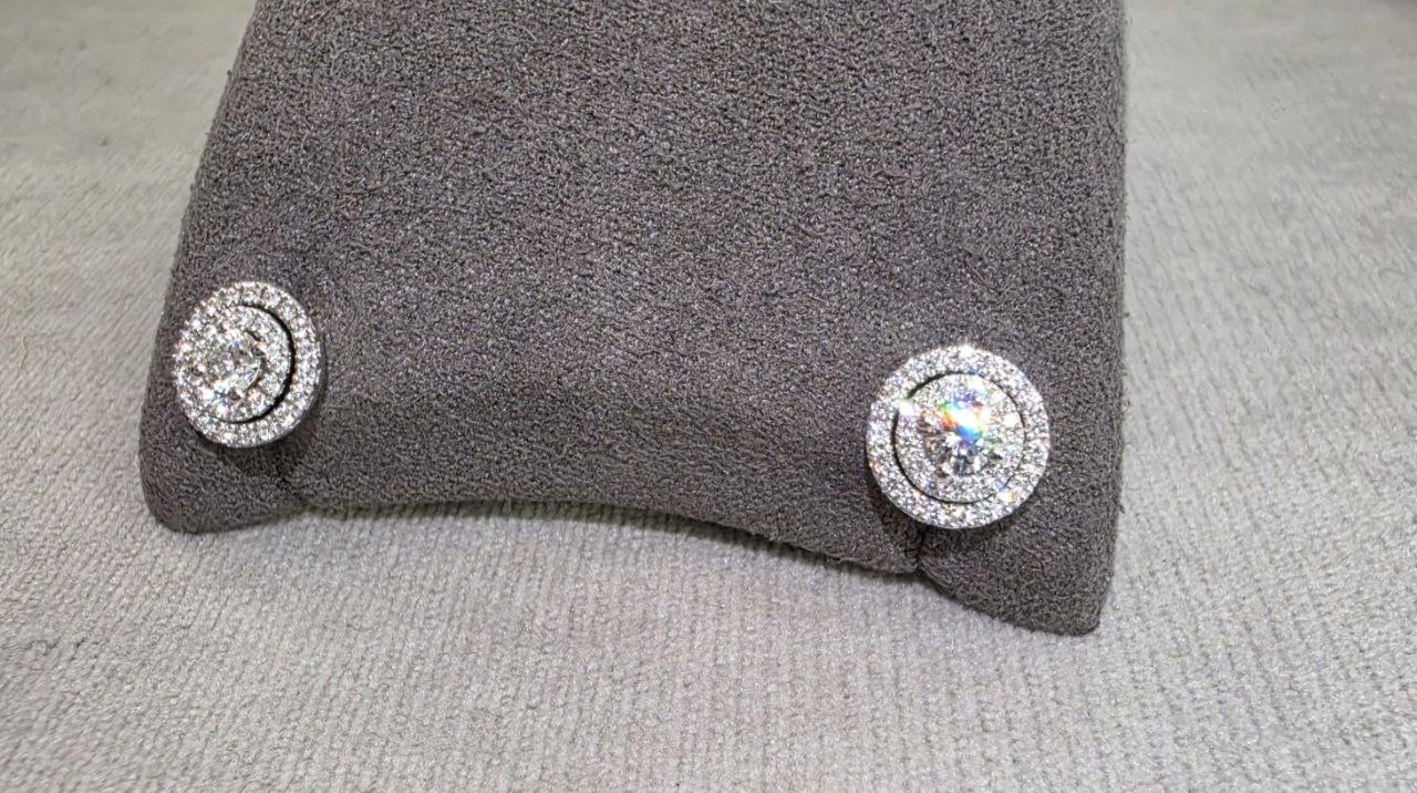 Серьги трансформеры с бриллиантами 0,61ct.